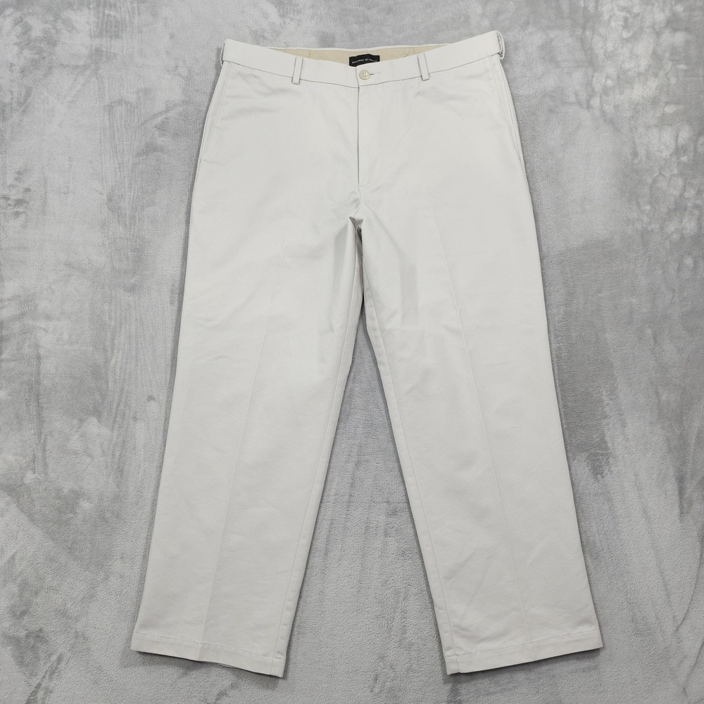 Dockers Pants Mens 38x28 Beige D4 Relaxed Fit Premium Chino Canvas Casual Office
